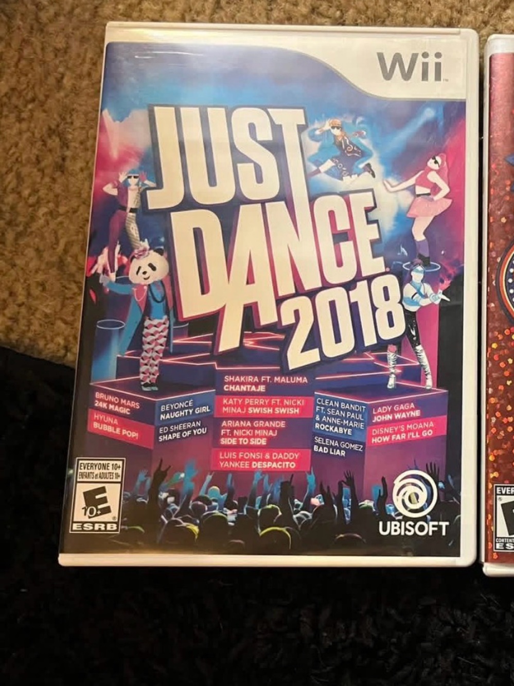 Just Dance 2018 Wii Game - Ubisoft (Blue & Pink Cover)